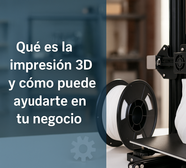 Impresora 3D trabajando para negocio en Canarias